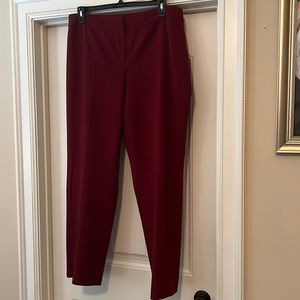Nine West work pants in a Maroon color